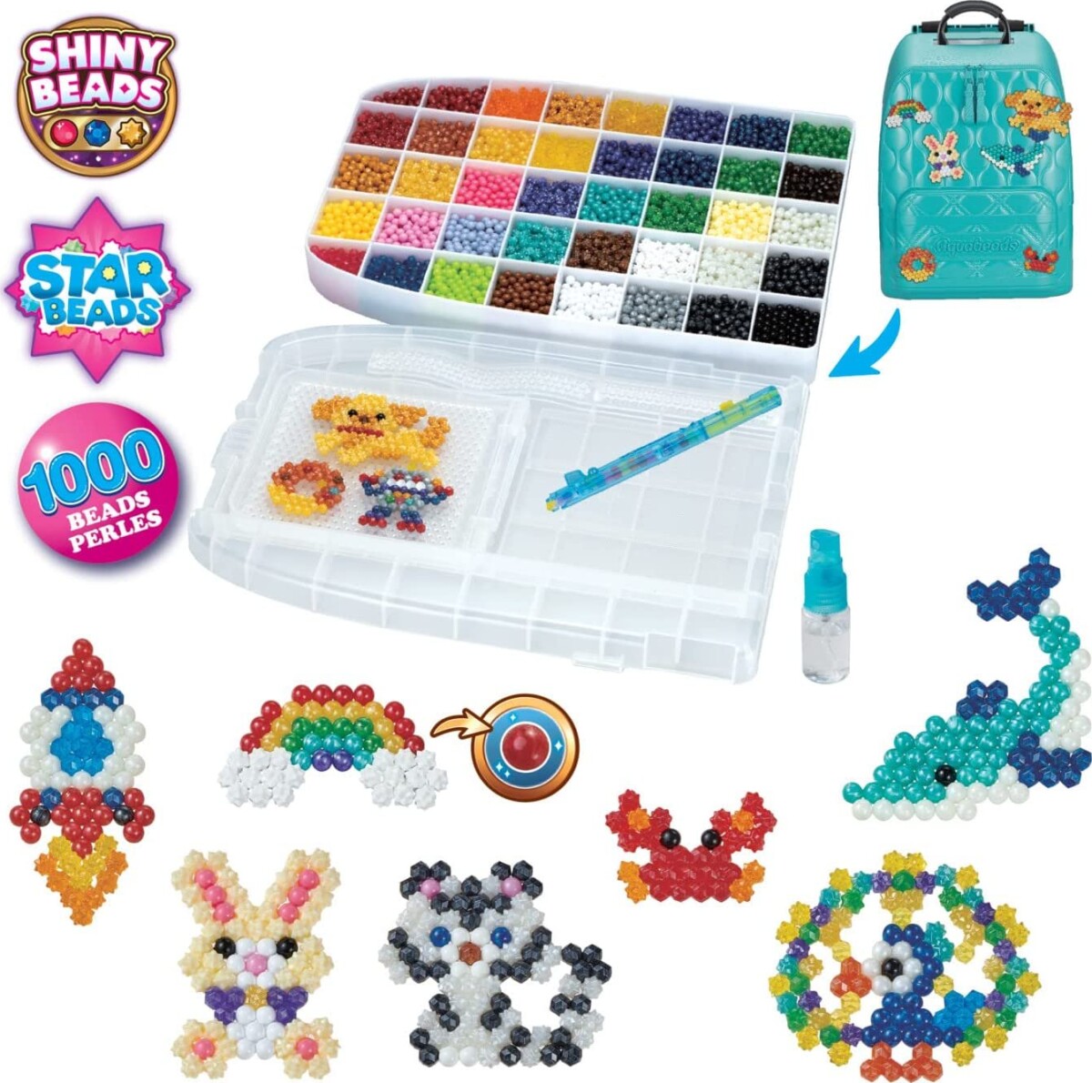 Aquabeads Perler - Complete Deluxe Krea Rygsæk Med 1000 Vandperler