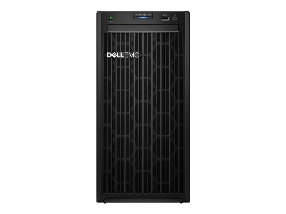 Dell PowerEdge T150 - Server - MT envejs - 1 x Xeon E-2314 / op til 4.5 GHz - RAM 16 GB - HDD 2 TB - Matrox G200 - Gigabit Ethernet - intet OS - skærm: ingen - sort - BTP - med 3 års Basic Onsite