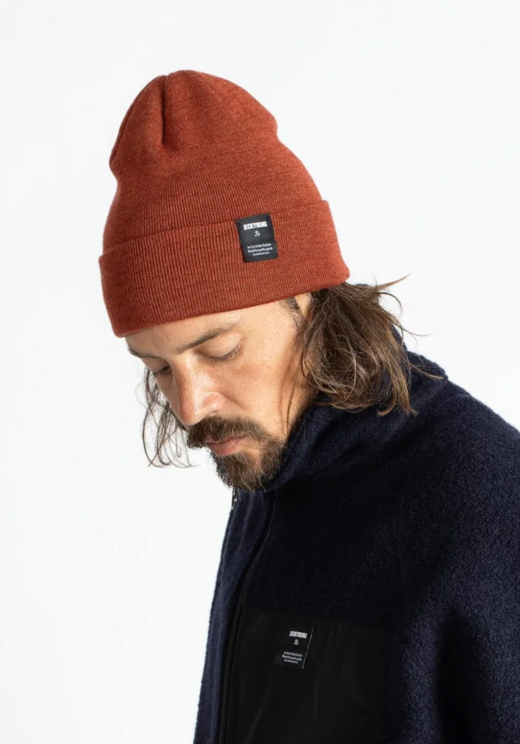 Jeckybeng Merino-Beanie Copper Rust