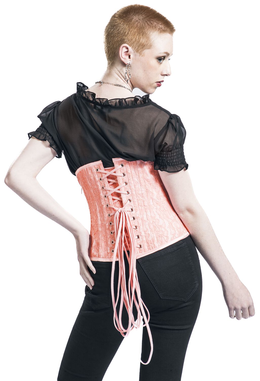 Corset avec Dentelle | Gothicana by EMP Ceinture Corset