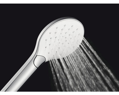 AVITAL LEGA eco handdouche, waterbesparend, Ø 11 cm, chroom/wit