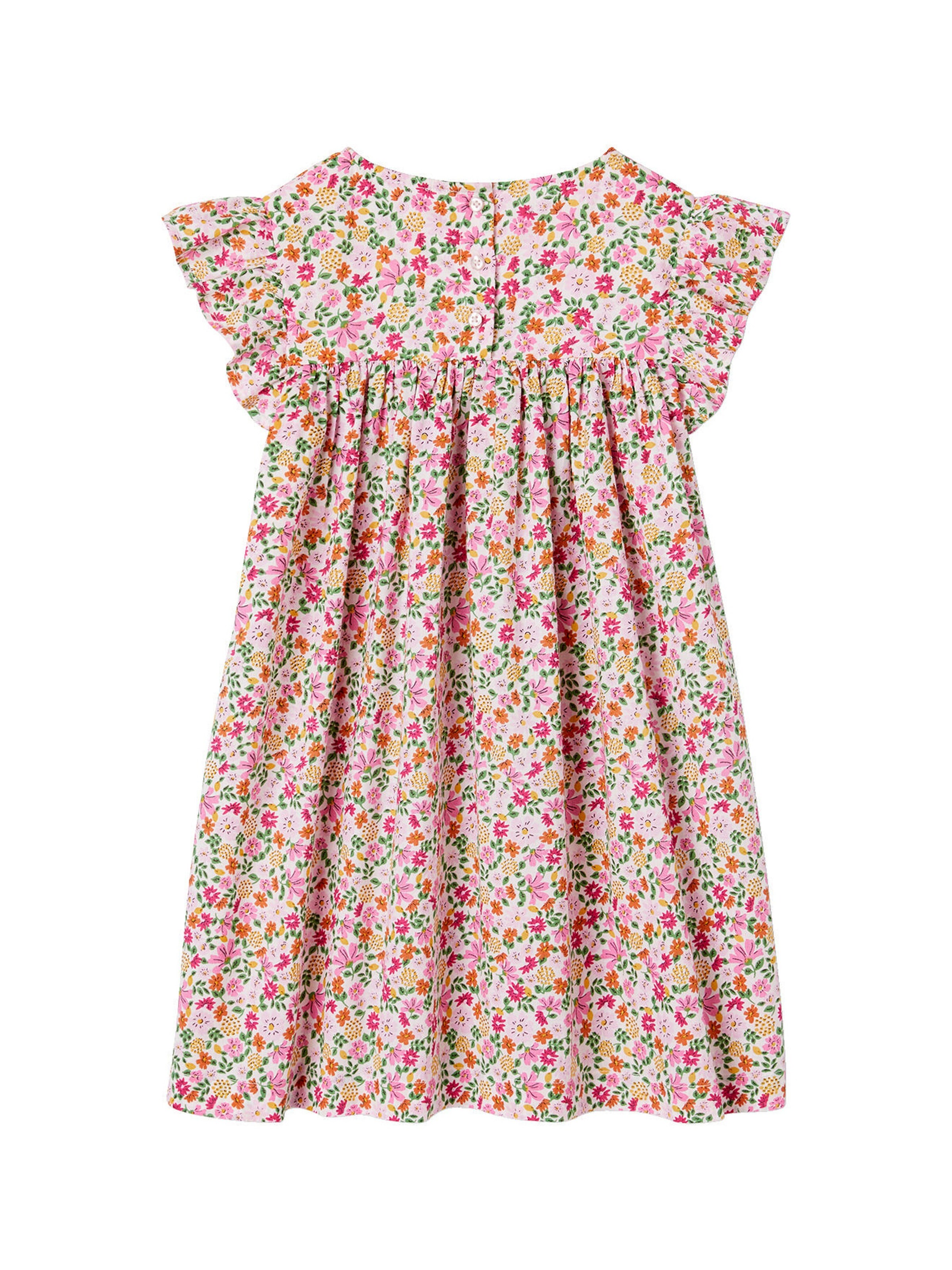 Vertbaudet Kurzärmeliges Mädchen Sommerkleid hellrosa