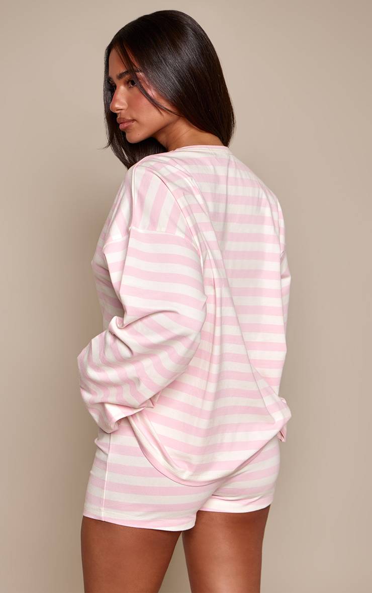 Rose Bébé Short Mini À Rayures Avec Taille Élastiquée Petite