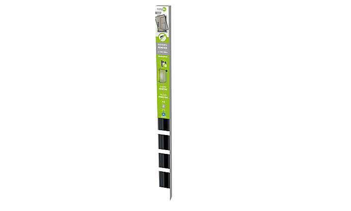 Cadre moustiquaire de fenêtre en alu gris Easyline 130 x 150 cm