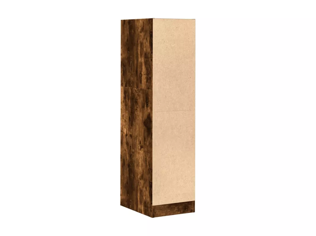 Armoire d'apothicaire chêne fumé 30x41x118 cm bois d'ingénierie