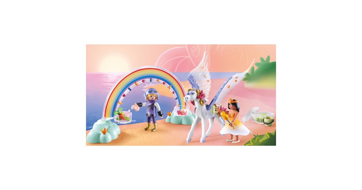 PLAYMOBILPrincess Magic - Pegasus met Regenboog Constructiespeelgoed  (71361)