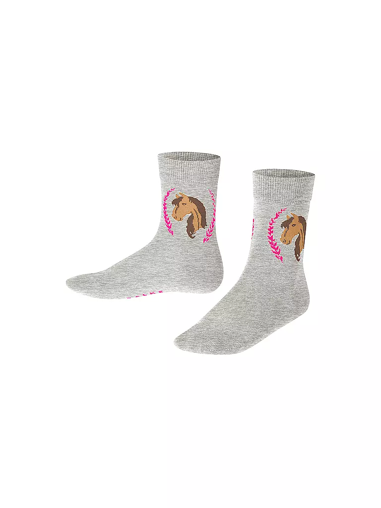 FALKE Mädchen Socken light grey hellgrau