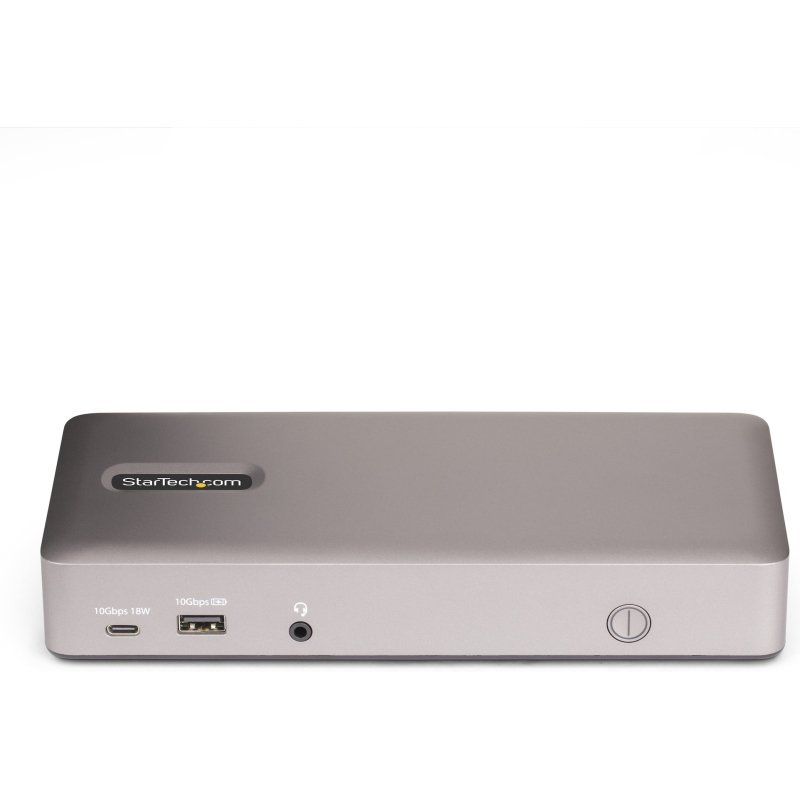 StarTech.com Station d'Accueil USB4 pour 3 Écrans, HDMI ou DisplayPort 4K 60 Hz, Charge d'Ordinateur Portable 100 W, 2,5 GbE, Station d'Accueil Multi-Écrans USB-C, Sans Pilote