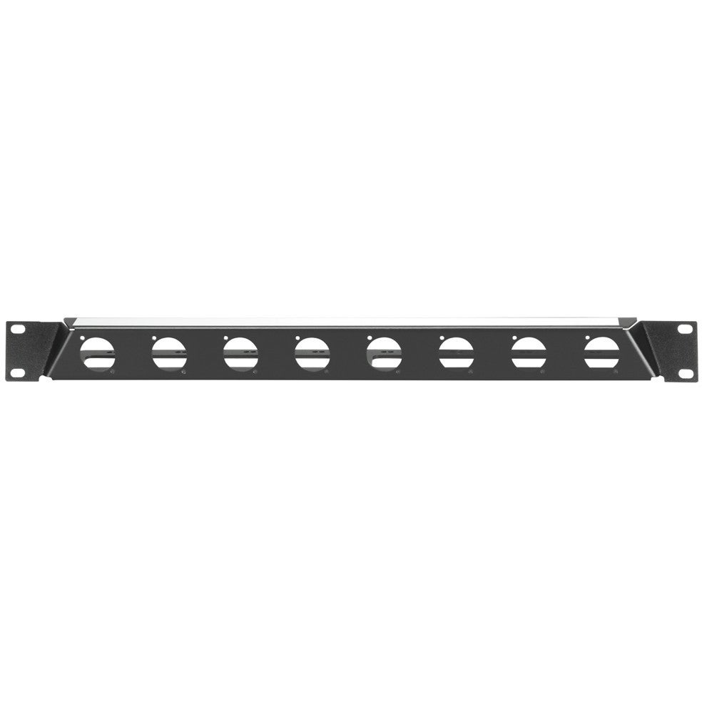 Adam Hall 872230 gekanteld rackpaneel met 8 D-type aansluitingen