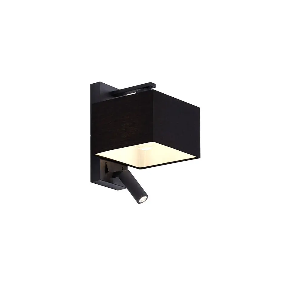 Qazqa wandlampen puglia zwart e27