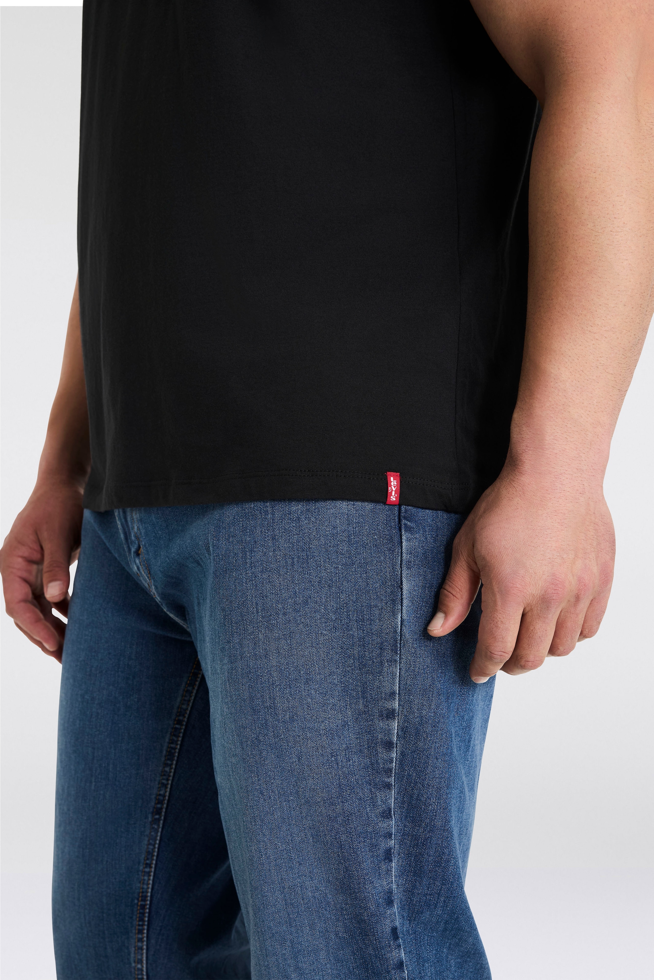 Levi's® Plus Rundhalsshirt »BIG 2 PACK TEE«, 2er-Packer Packung, unifarben