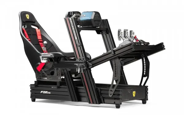 Next Level Racing F- GT Elite 160 Scuderia Ferrari Edition - Racersimulationscockpit - aluminium, pulverbelagt karbonstål - sort anodiseret finish