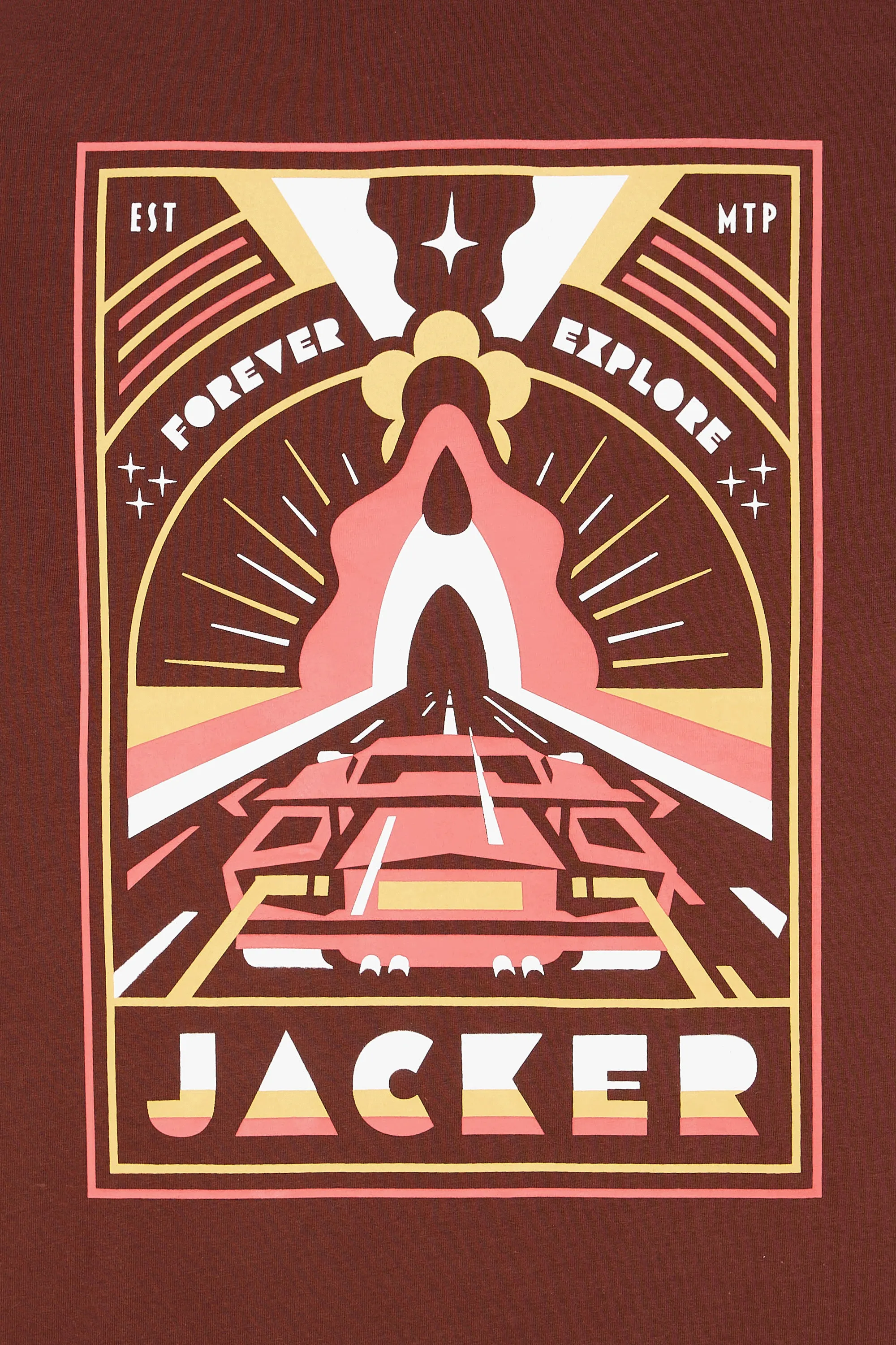 JACKER T-shirt EXPLORER Marron
