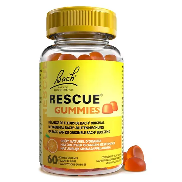 Rescue Gummies saveur Orange 60 unités