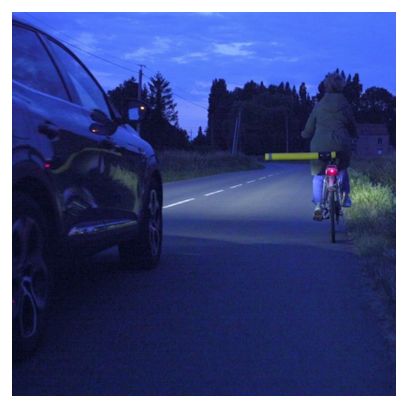 Ecarteur de danger Mottez La Paulette pour Cycliste