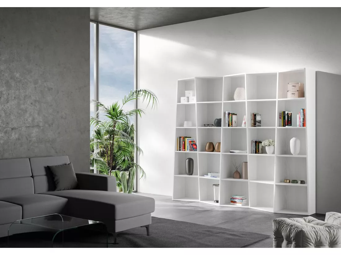 Bibliothèque moderne Trek 5 éléments frêne blanc