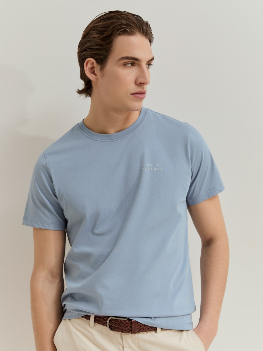 T-shirt de manga curta em algodão