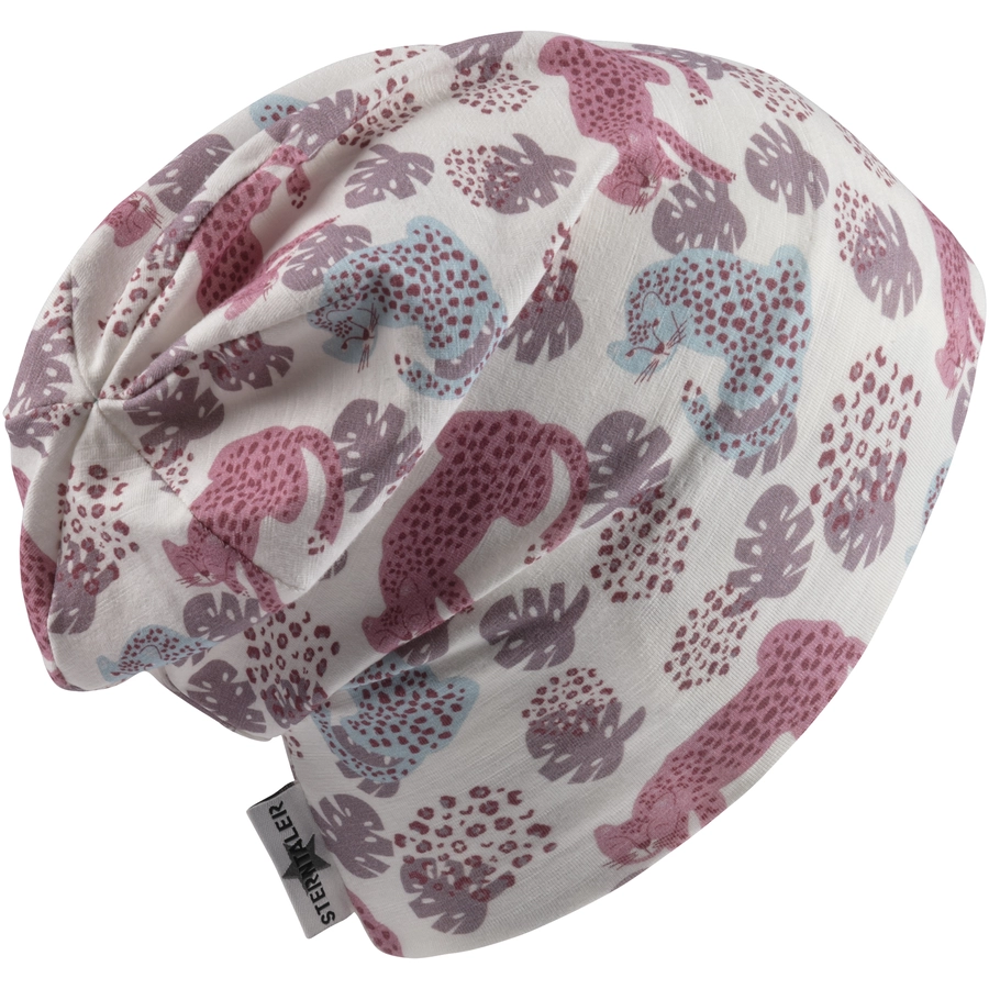 Sterntaler Slouch-Beanie Leopard ecru