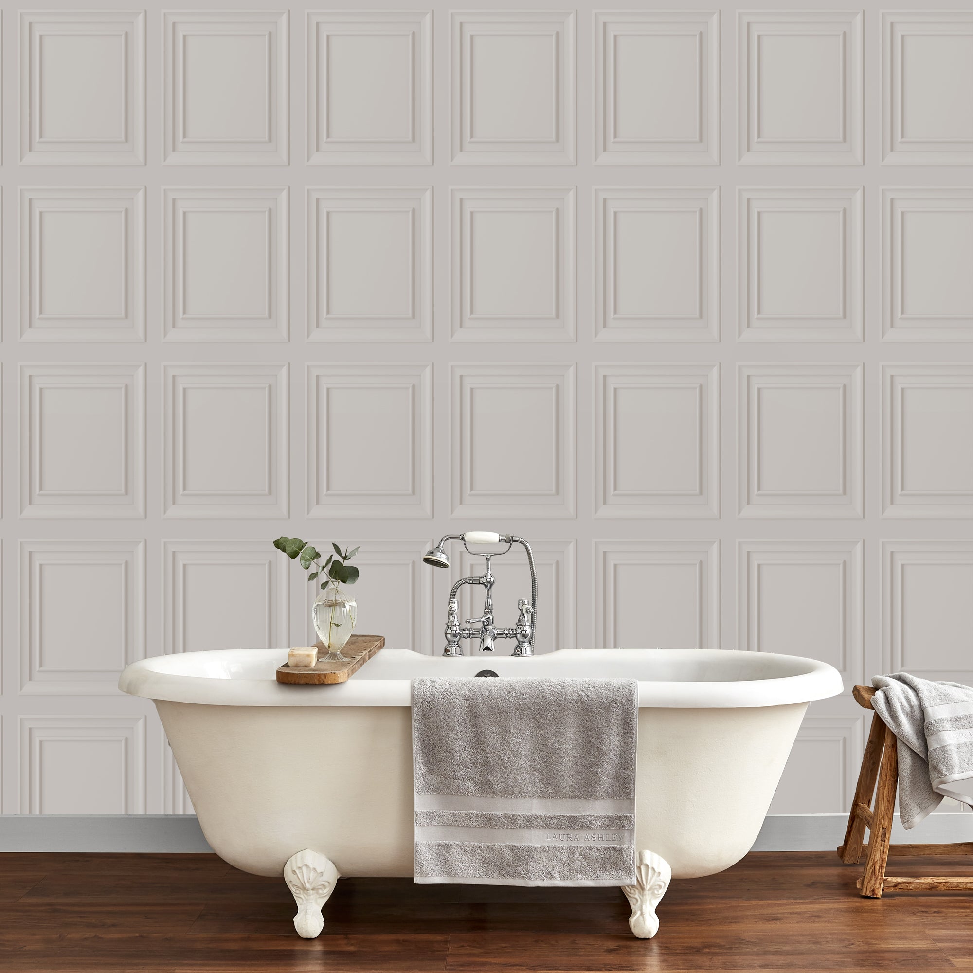 Laura Ashley Redbrook Wood Panel Behang - Houten Panelen - 10mx52cm -