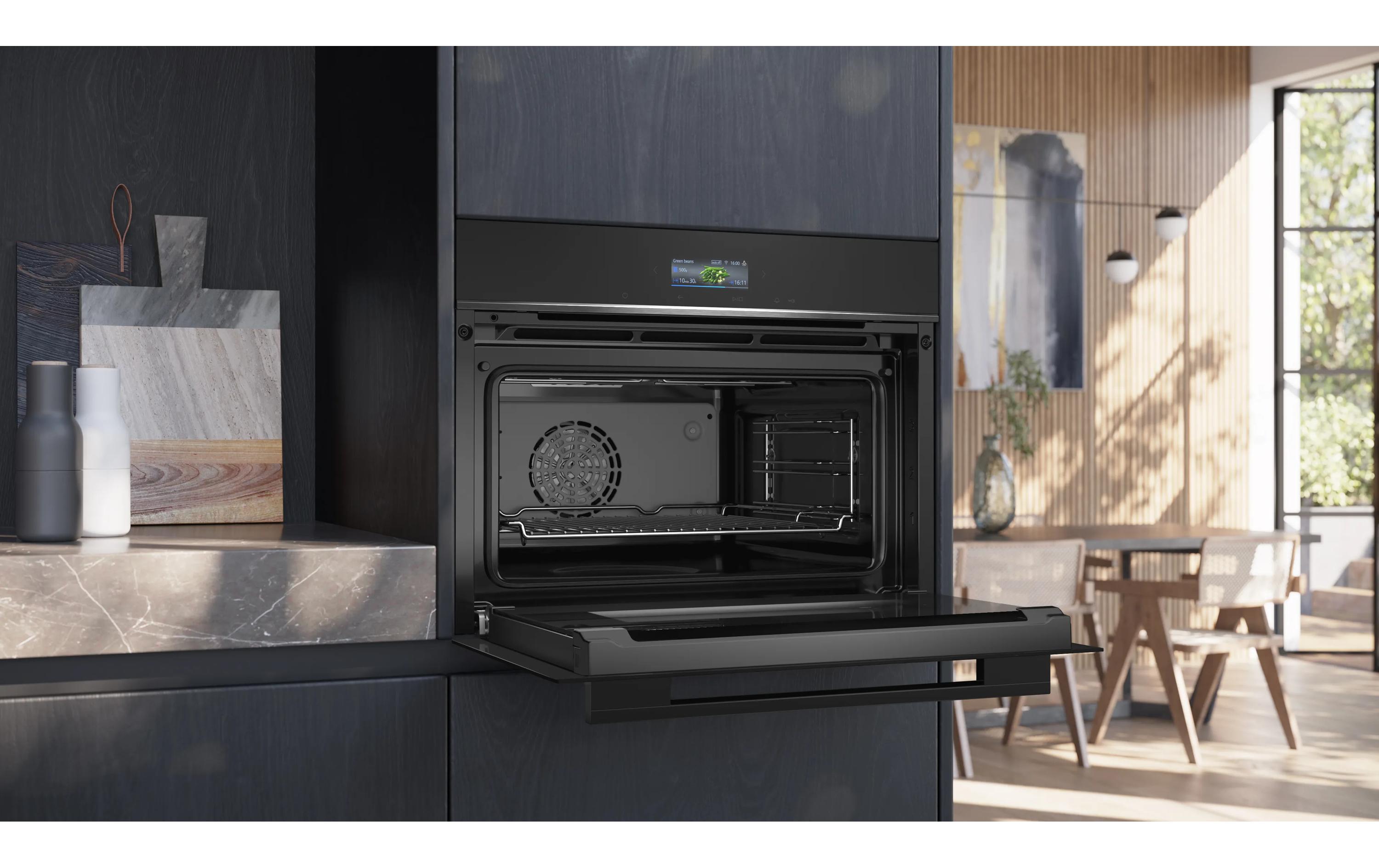 Einbaubackofen CB734G1B1 Schwarz A+<br>Kompaktbackofen