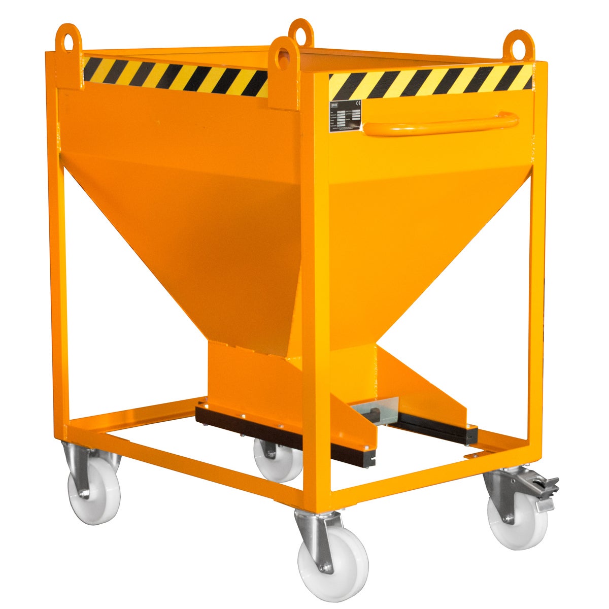 Bauer SR-D 375 silocontainer, gelakt, geeloranje
