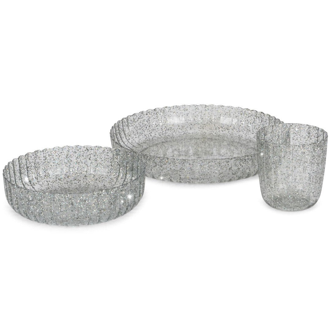 Konges sløjd kinderservies sparkling blue - 3st