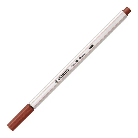 Premium-Filzstift mit Pinselspitze STABILO® Pen 68 brush, siena