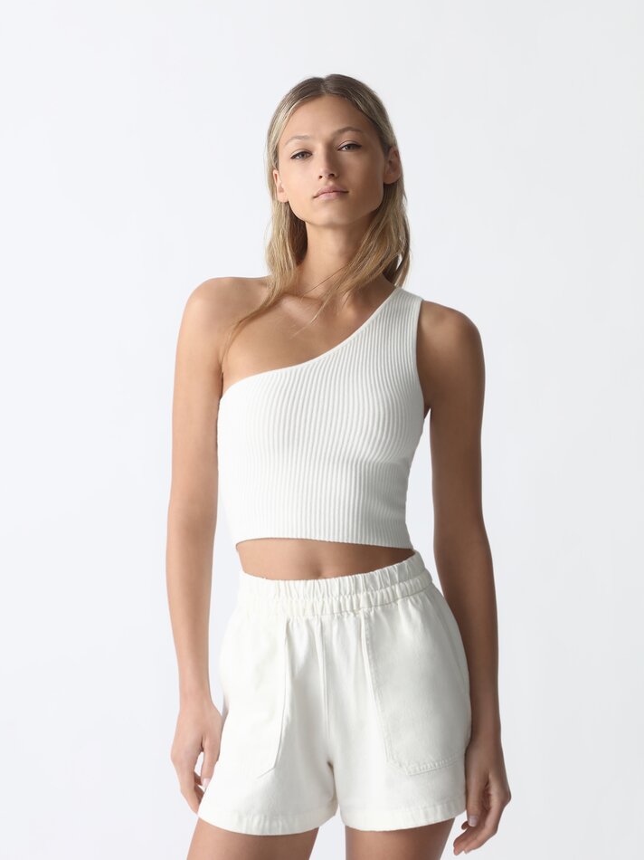 Shorts jeans com bolsos - Raw