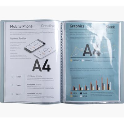 Exacompta BeeBlue - Porte vues - 80 vues - A4 - disponible dans différentes couleurs