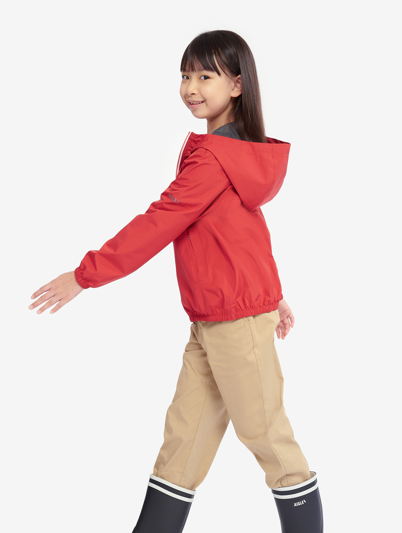 Imperméable et coupe-vent enfant MTD et UVC pliable GRENAT I