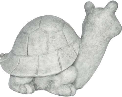 Tuinfiguur schildpad Lafiora 31 x 20 x 22,5 cm lichtgrijs