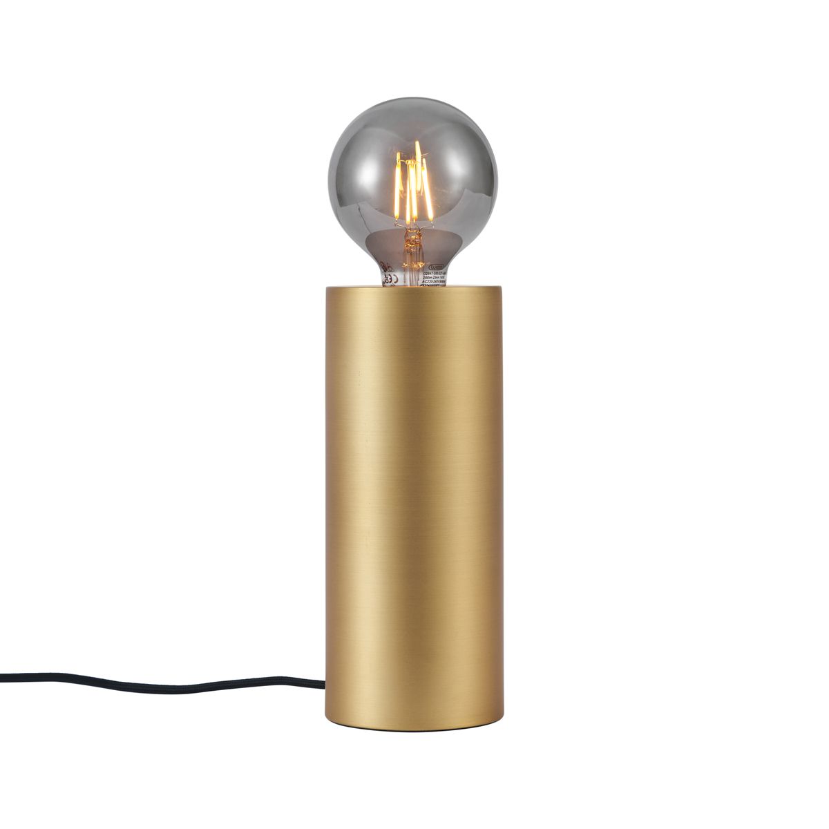Moderne tafellamp messing 24cm - Cylinder