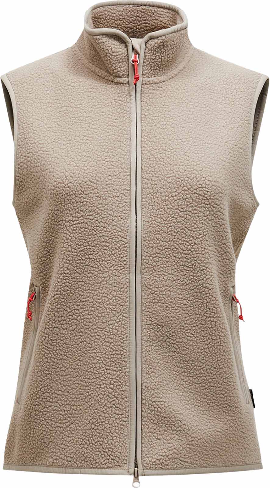 Pile Vest Dame Avid Beige