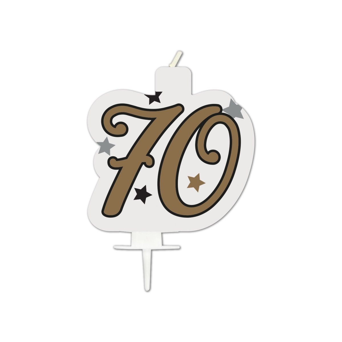 70 Jaar Kaars Wit Goud