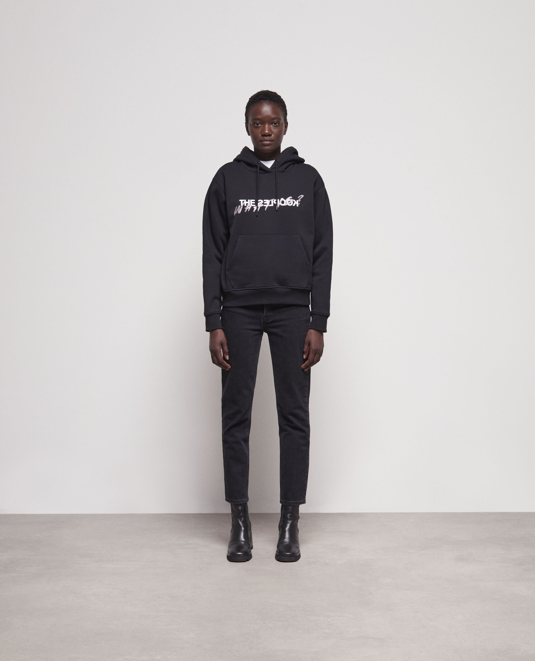 Sweatshirt What is en strass noir