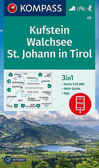 KOMPASS - 09 KUFSTEIN WALCHSEE ST JOHANN IN TIROL