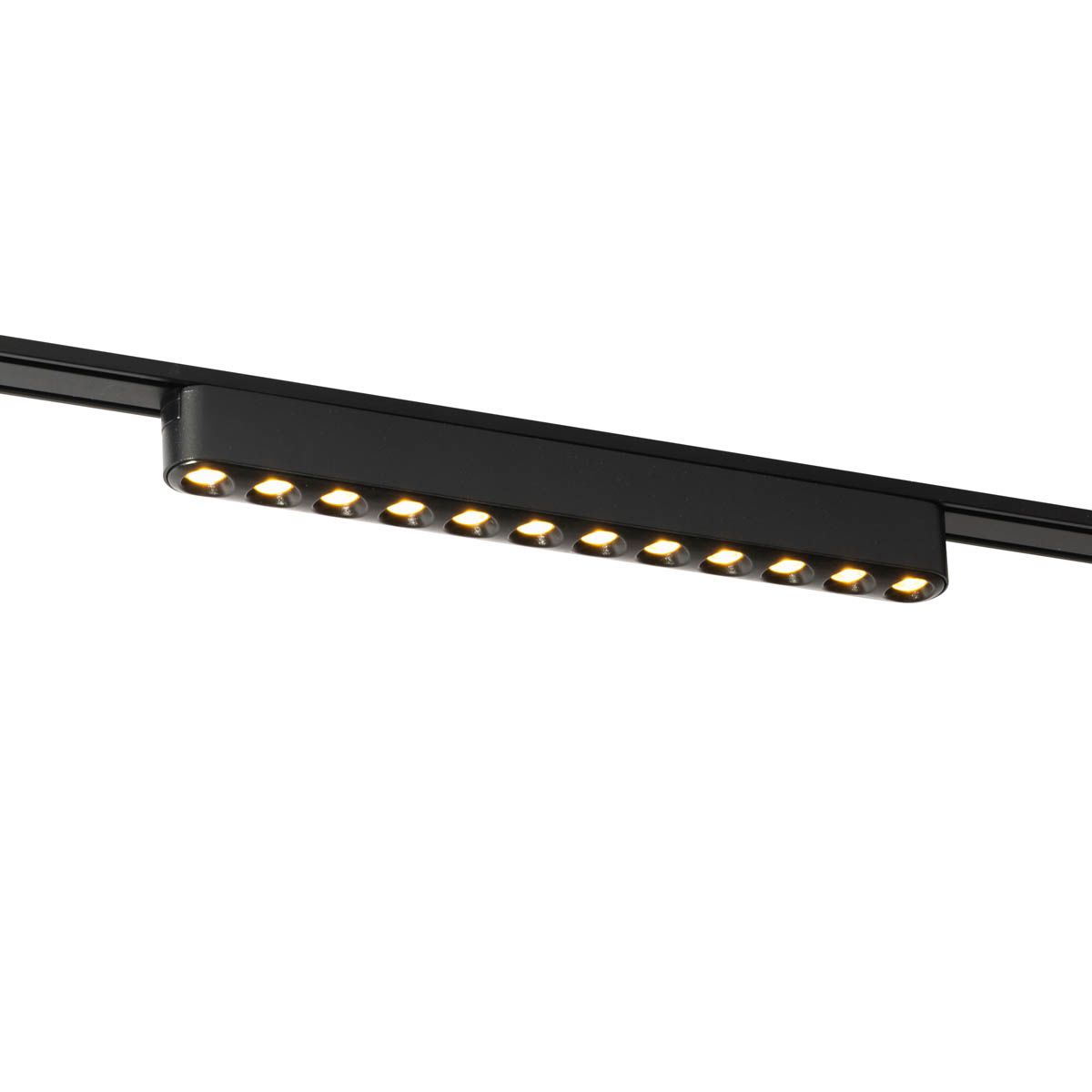 Moderne plafondlamp zwart voor railsysteem 1-fase 12W 3000K - Magnetic Puntua