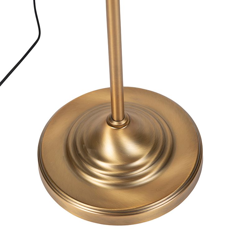 Smart klassieke vloerlamp brons met wit incl. Wifi A60 - Ashley