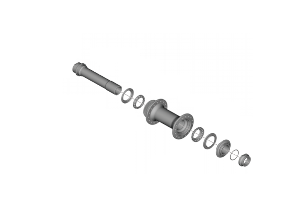 Shimano HB-MT400-B Complete Hub Axle