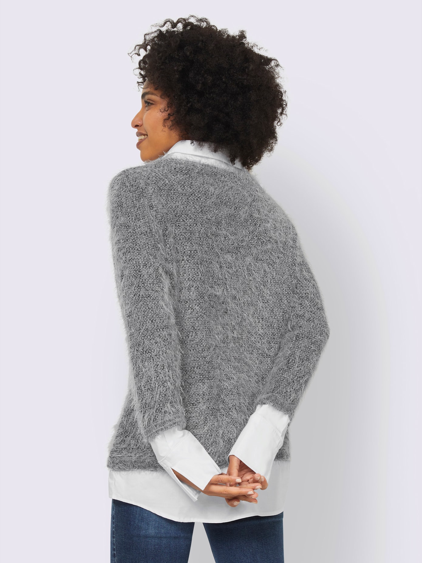 Pull aspect 2 en 1 tendance