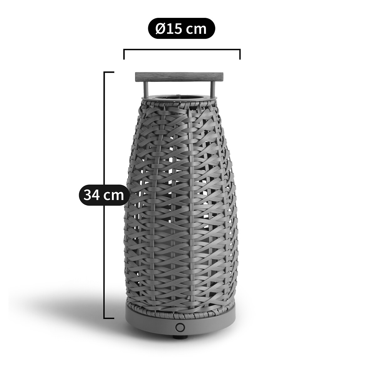 AM.PM<br>Lanterna portátil para exterior, 33 cm de altura, Ballada