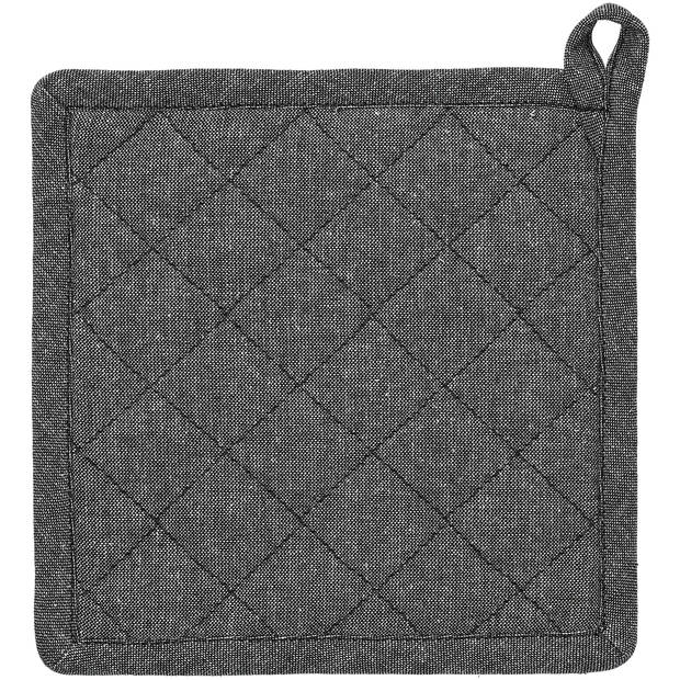 Blokker Pannenlap Chambray - Zwart