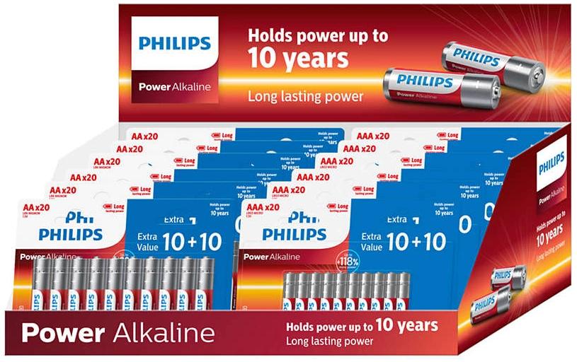 Batterie Power Alkaline Pack 120 x AA, 120 x AAA , 240 StückAA- und AAA-Alkaline-Batterie, je 120 Stück