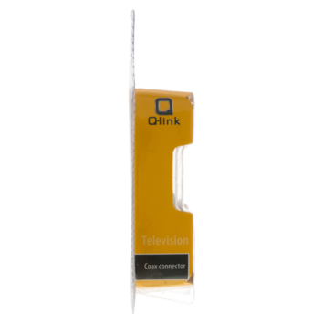 Q-Link coax stekker haaks male