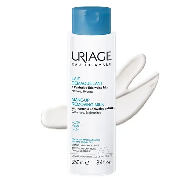 Leite de Limpeza Hidratante Uriage para Pele Normal a Seca 250ml
