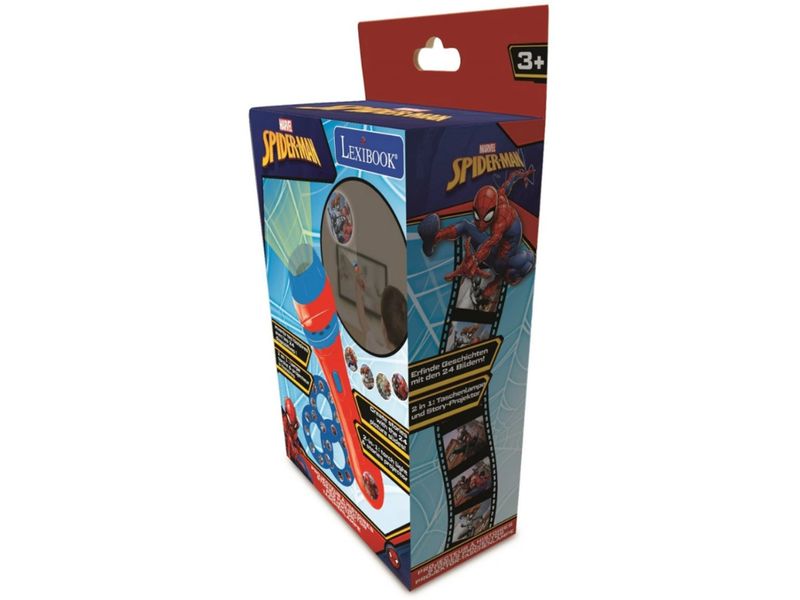 Lexibook Bildprojektor Spiderman Rot Projektor und Taschenlampe