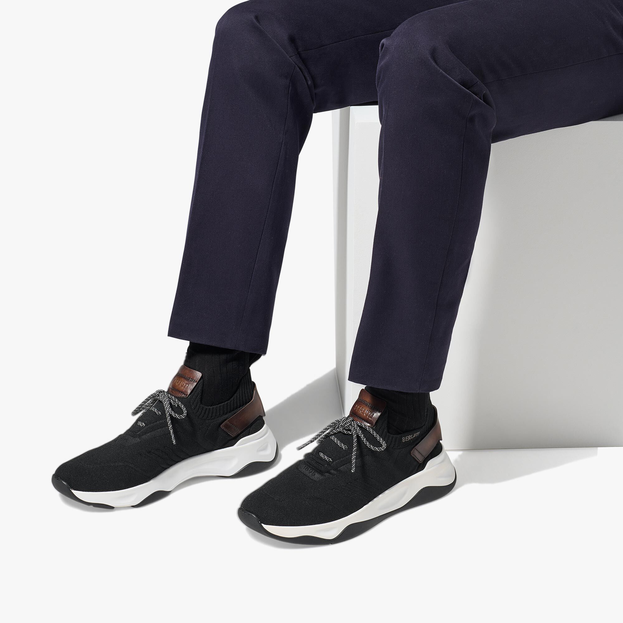 Sneaker Shadow En Maille Et Cuir