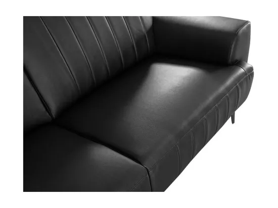 Fauteuil cuir Design ROMY Noir