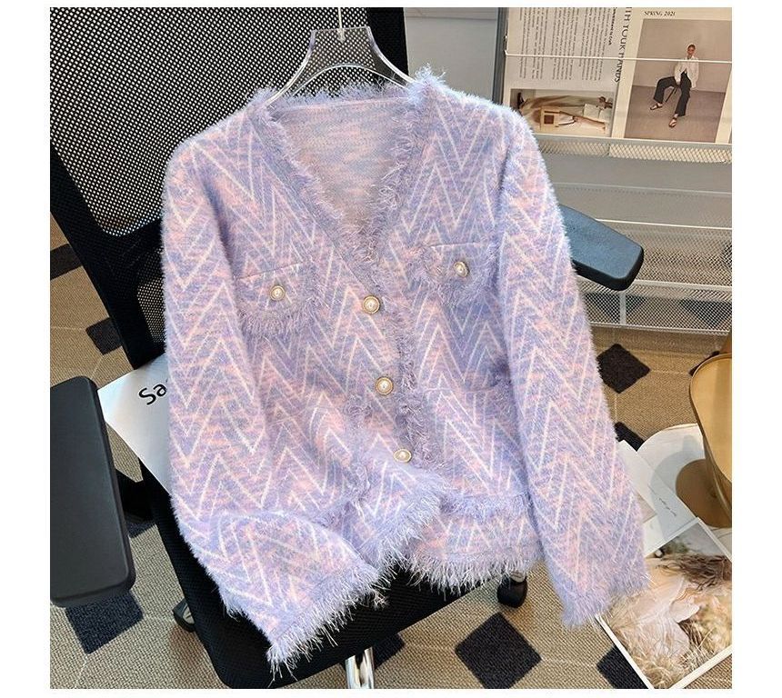 Magimomo - V-hals patroon vest