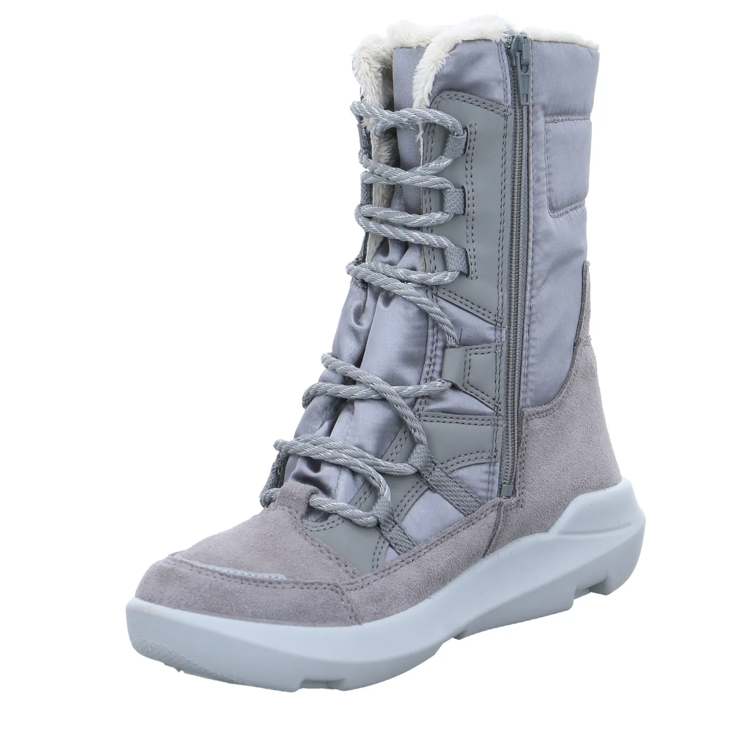 SUPERFIT Mädchen-Snowboot Membrane Silber Textil  Winterstiefel